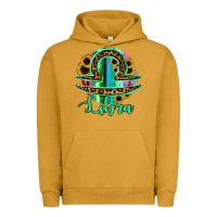 Pigment Peanut Butter Libra Zodiac Sign Sunflower Leopard Serape Urban Hoodie - RanaPortraitStore