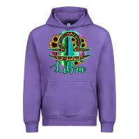 Tulip Libra Zodiac Sign Sunflower Leopard Serape Urban Hoodie - RanaPortraitStore