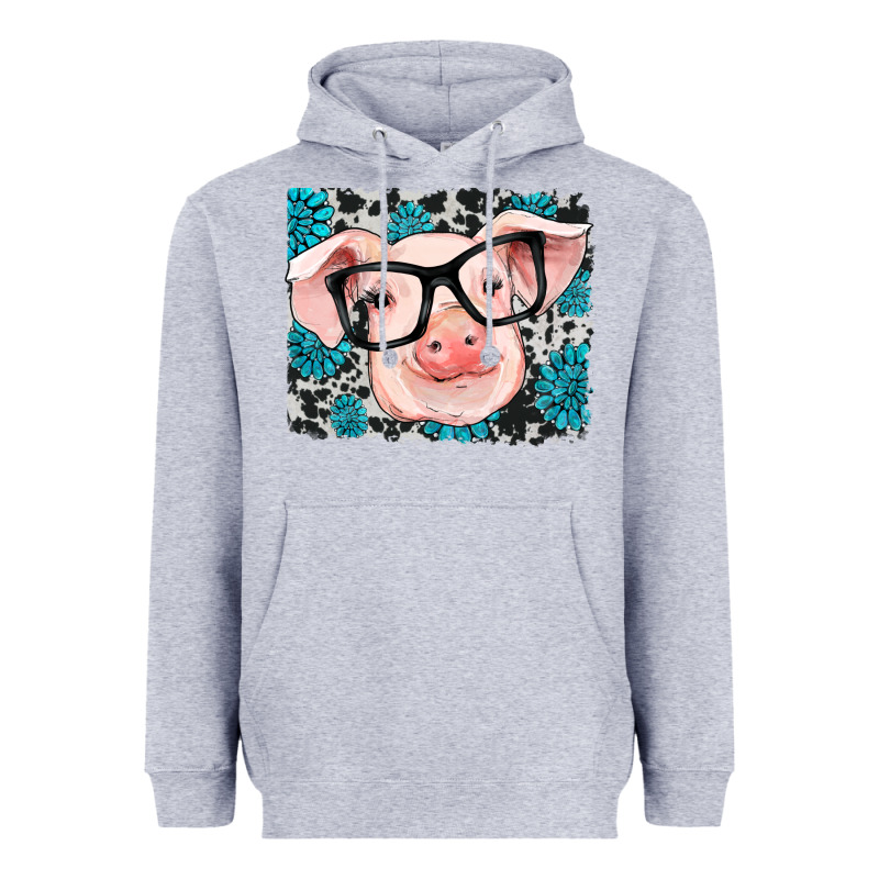 Gemstone And Cowhide Pig Heavyweight Hoodie by RanaPortraitStore | Teevron