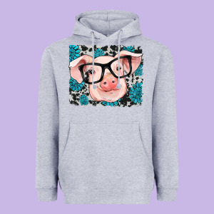 Gemstone And Cowhide Pig Heavyweight Hoodie Designed By Ranaportraitstore