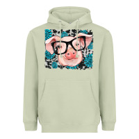 Matcha gemstone and cowhide pig Heavyweight Hoodie - RanaPortraitStore