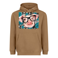 Toasted Coconut gemstone and cowhide pig Heavyweight Hoodie - RanaPortraitStore