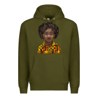 Army Green black boy Premium Hoodie - BarkalooDesign