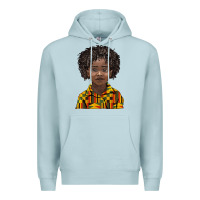 Blue Mist black boy Premium Hoodie - BarkalooDesign