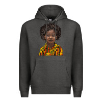 Charcoal Heather black boy Premium Hoodie - BarkalooDesign