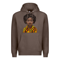 Coffee black boy Premium Hoodie - BarkalooDesign