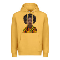 Mustard black boy Premium Hoodie - BarkalooDesign