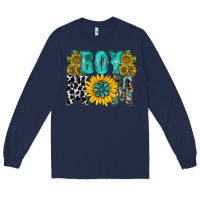 Navy boy mom Long Sleeve Tee - RacoonDesign