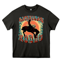 Asphalt American rodeo Heavy Core Tee - FaDigitalArtStudio