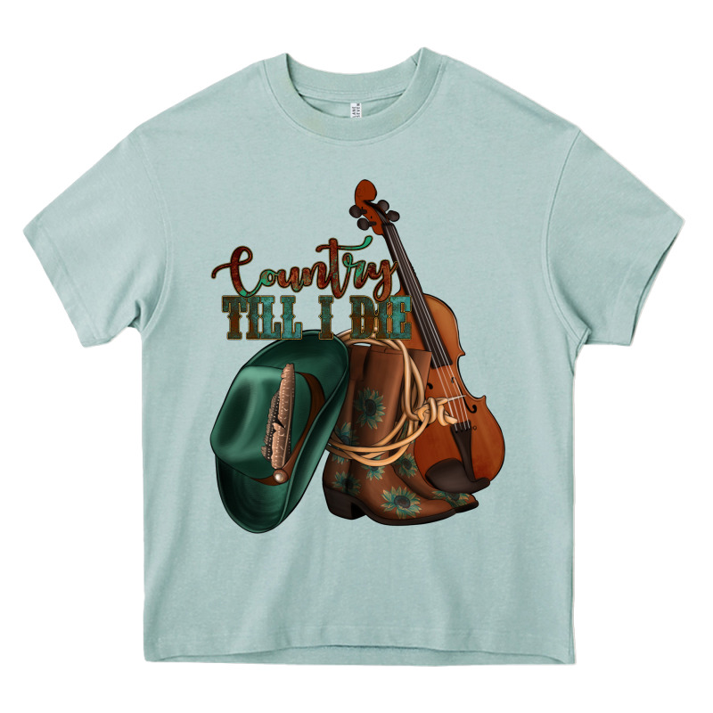 Country Till I Die Heavy Core Tee by Jasminsmagicworld | Teevron