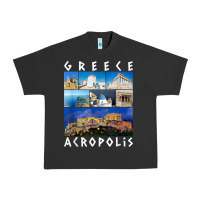 Pigment Black greece acropolis famous sights gallery traveler souvenir t shirt Urban Heavy Tee - baoMotion