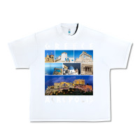 White greece acropolis famous sights gallery traveler souvenir t shirt Urban Heavy Tee - baoMotion