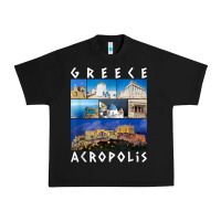 Black greece acropolis famous sights gallery traveler souvenir t shirt Urban Heavy Tee - baoMotion