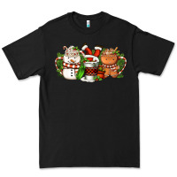 Black Christmas coffee cups Premium Tee - FaDigitalArtStudio