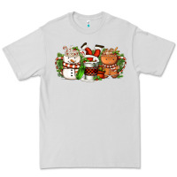 Dove Grey Christmas coffee cups Premium Tee - FaDigitalArtStudio
