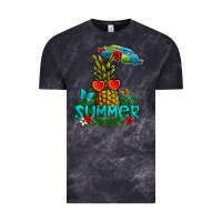 Cloud Black Summer Vintage Tee - CowhideDigitalArt