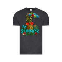 Vintage Black Summer Vintage Tee - CowhideDigitalArt