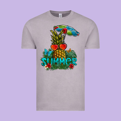 Summer Vintage Tee Designed By Cowhidedigitalart