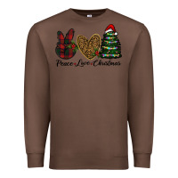 Chestnut peace love christmas Premium Sweatshirt - RanaPortraitStore