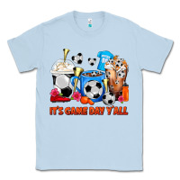 Dusty Blue It's Game Day Y'all Soccer Coffee Cups Classic Tee - FaDigitalArtStudio