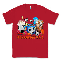 Red It's Game Day Y'all Soccer Coffee Cups Classic Tee - FaDigitalArtStudio