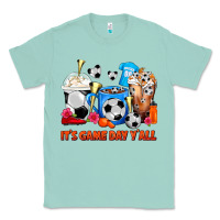 Seafoam It's Game Day Y'all Soccer Coffee Cups Classic Tee - FaDigitalArtStudio