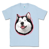 Dusty Blue husky Classic Tee - Jasminsmagicworld
