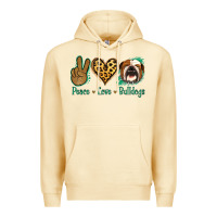 Pina Colada Peace Love Bulldog Premium Hoodie - Jasminsmagicworld