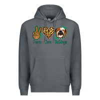 Rock Peace Love Bulldog Premium Hoodie - Jasminsmagicworld