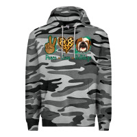 Slate Camo Peace Love Bulldog Premium Hoodie - Jasminsmagicworld