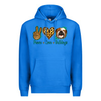 True Royal Peace Love Bulldog Premium Hoodie - Jasminsmagicworld