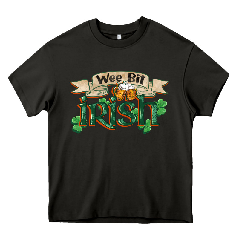 Wee Bit Irish St Patricks Day Heavy Core Tee by FaDigitalArtStudio | Teevron