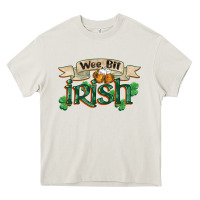 Cream wee bit irish st patricks day Heavy Core Tee - FaDigitalArtStudio