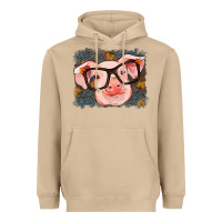 Mushroom Fall Autumn Pig Heavyweight Hoodie - RanaPortraitStore