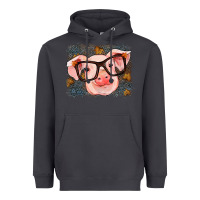 Smoke Fall Autumn Pig Heavyweight Hoodie - RanaPortraitStore