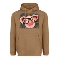 Toasted Coconut Fall Autumn Pig Heavyweight Hoodie - RanaPortraitStore
