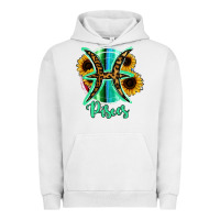 Pigment Lunar Rock Pisces Zodiac Sign Sunflower Leopard Serape Urban Hoodie - RanaPortraitStore