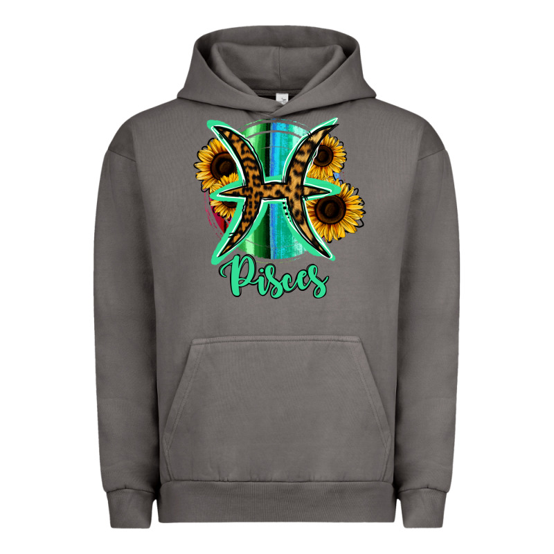 Pisces Zodiac Sign Sunflower Leopard Serape Urban Hoodie by RanaPortraitStore | Teevron