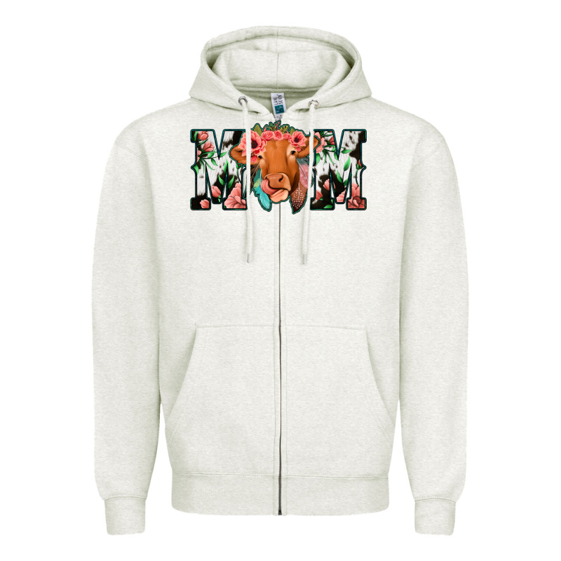 Cow Mom Zipper Hoodie by Jasminsmagicworld | Teevron