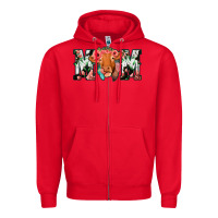 Red Cow Mom Zipper Hoodie - Jasminsmagicworld
