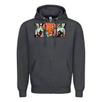 Smoke Cow Mom Zipper Hoodie - Jasminsmagicworld