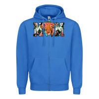 True Royal Cow Mom Zipper Hoodie - Jasminsmagicworld