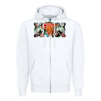 White Cow Mom Zipper Hoodie - Jasminsmagicworld