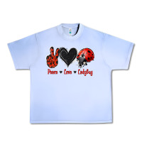 Grape Ice Peace Love Ladybug Urban Heavy Tee - Jasminsmagicworld