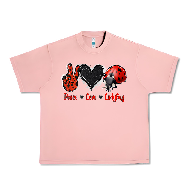 Peace Love Ladybug Urban Heavy Tee by Jasminsmagicworld | Teevron