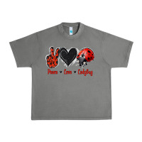 Tornado Peace Love Ladybug Urban Heavy Tee - Jasminsmagicworld