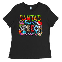 Black festive speech therapist tribute Ladies Tee - CowhideDigitalArt