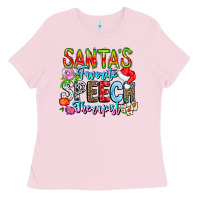 Bubblegum Pink festive speech therapist tribute Ladies Tee - CowhideDigitalArt