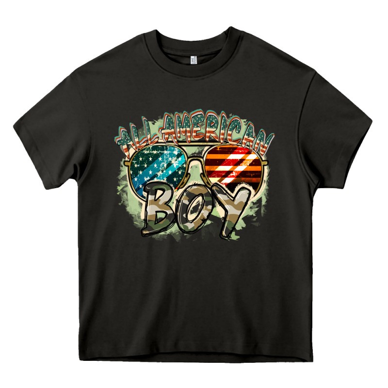 All American Boy 4th Of July Heavy Core Tee by FaDigitalArtStudio | Teevron