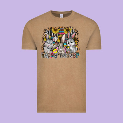 Happy Easter Vintage Tee Designed By Cowhidedigitalart
